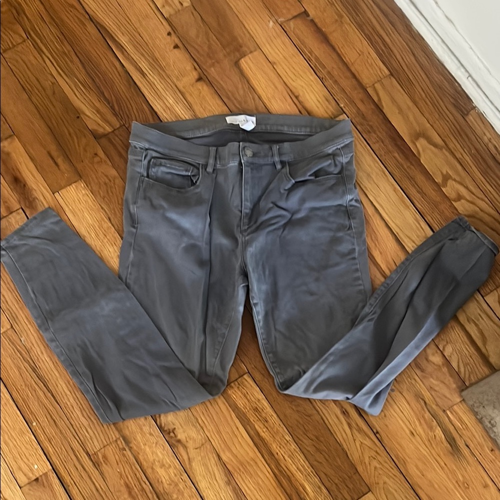 Anne Taylor Loft Gray Slim Fit Pants .. soft ! Very comfy